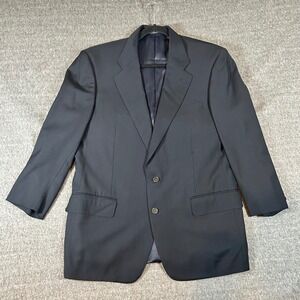 Ermenegildo Zegna Blazer Fine Worsted Super 100s Navy Wool Suit Jacket Mens "42"